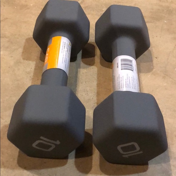 Cap 10 lb dumbbells - Picture 2 of 3